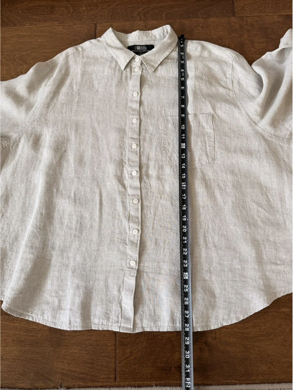 NWT J.Crew Baird McNutt Irish Linen Slim Fit Women's Shirt Size 24 Beige/Flax